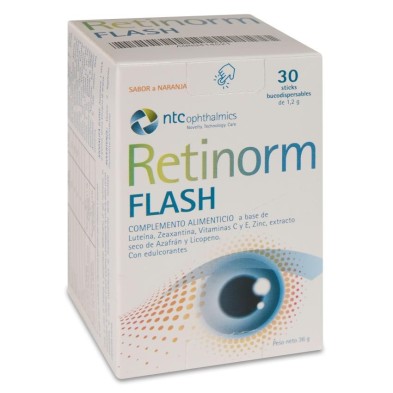 Retinorm Flash 30 Sticks Bucodispersables 1,2 g Sabor Naranja