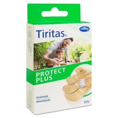 Tiritas Protect Plus Apósito Adhesivo 30 Unidades 4 Tamaños