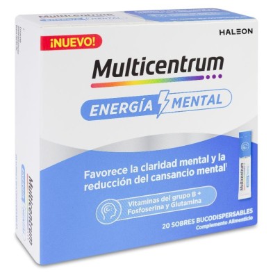 Multicentrum Energia Mental 20 Sobres Bucodispersables 2,5 g Sabor Maracuya