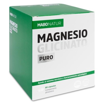 Mabonatur Magnesio Glicinato Puro 80 Cápsulas