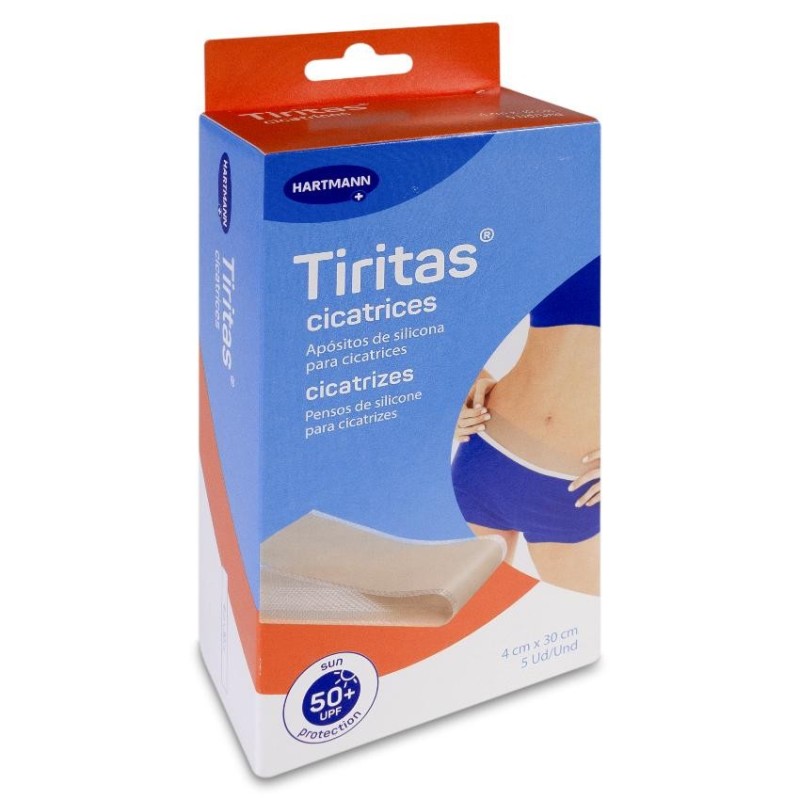 Tiritas Cicatrices Silicona Apósito Adhesivo 5 Unidades 30 cm x 4 cm