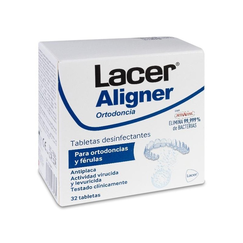 Lacer Aligner Tabletas Desinfectantes 32 Tabletas