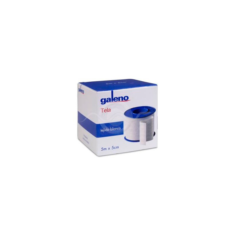 Esparadrapo Galeno Tela Pro 1 Unidad 5 m x 5 cm Color Blanco