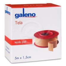 Esparadrapo Galeno Tela 1 Unidad 5 m x 1,5 cm Color Piel