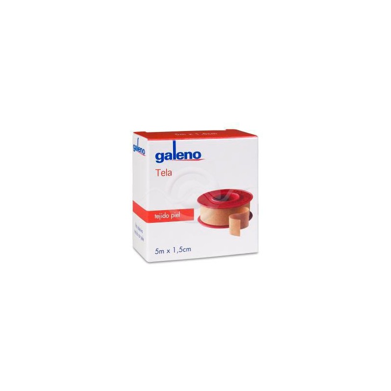 Esparadrapo Galeno Tela 1 Unidad 5 m x 1,5 cm Color Piel