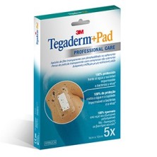 Apósito Estéril Tegaderm + Pad 5 Unidades 10 x 9 cm