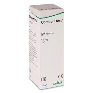 Tiras Reactivas combur-3 Test 50 Unidades