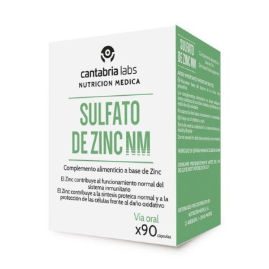 Sulfato de Zinc Nm 90 Cápsulas