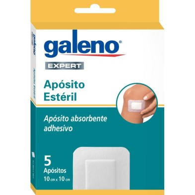 Apósito Estéril Adhesivo Galeno 5 Unidades 10 cm x 10 cm