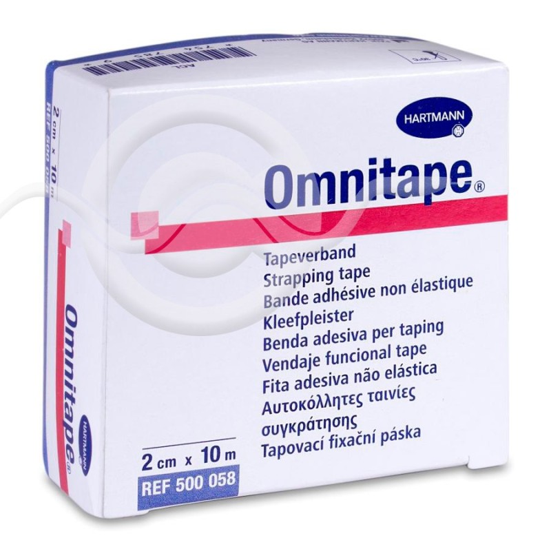 Esparadrapo Omnitape Vendaje Inelastico Deportivo 1 Unidad 10 m x 2 cm