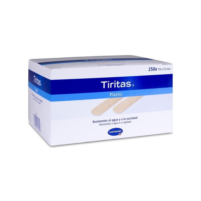Tiritas Plastic Apósito Adhesivo 250 Unidades 72 mm x 19 mm
