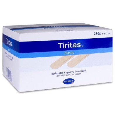 Tiritas Plastic Apósito Adhesivo 250 Unidades 72 mm x 19 mm