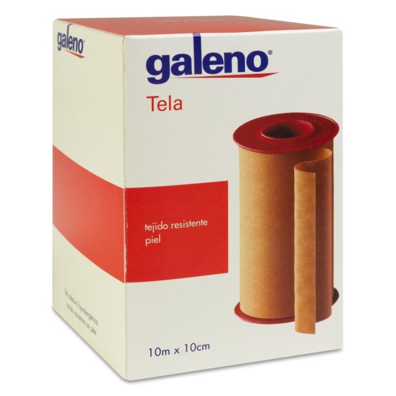 Esparadrapo Galeno Tela 1 Unidad 10 m x 10 cm Color Piel