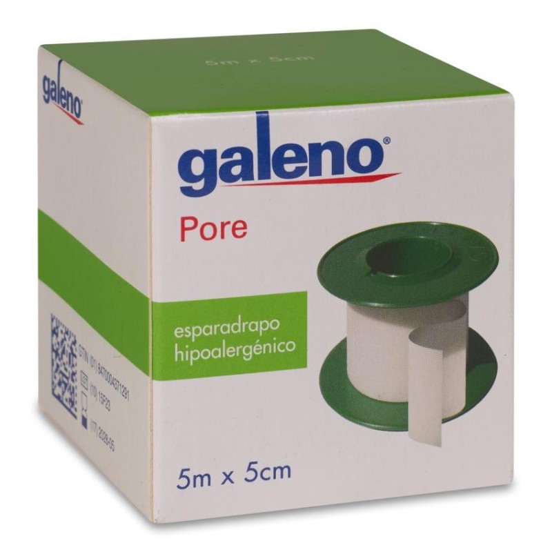 Esparadrapo Hipoalergico Galeno Pore 1 Unidad 5 m x 5 cm