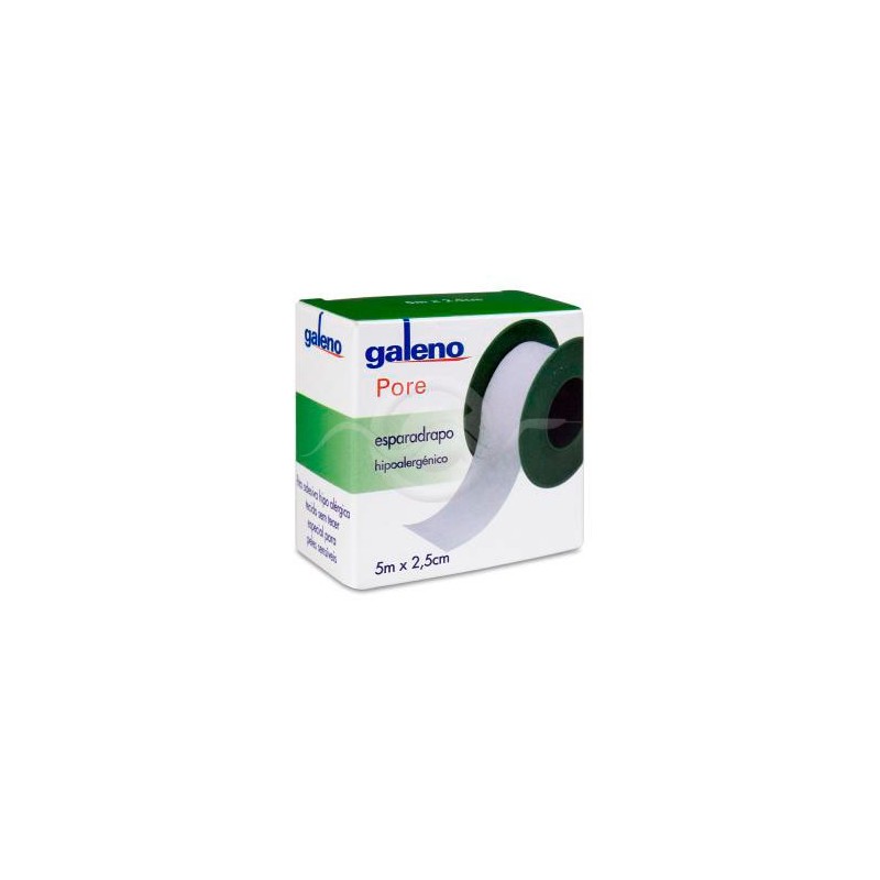 Esparadrapo Hipoalergico Galeno Pore 1 Unidad 5 m x 2,5 cm