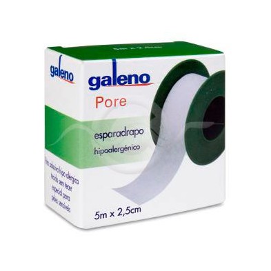 Esparadrapo Hipoalergico Galeno Pore 1 Unidad 5 m x 2,5 cm