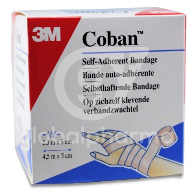 Venda Elastica Cohesiva Coban 1582f 1 Unidad 4,5 m x 5 cm Beige