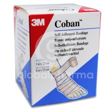 Venda Elastica Cohesiva Coban 1583f 1 Unidad 4,5 m x 7,5 cm Beige