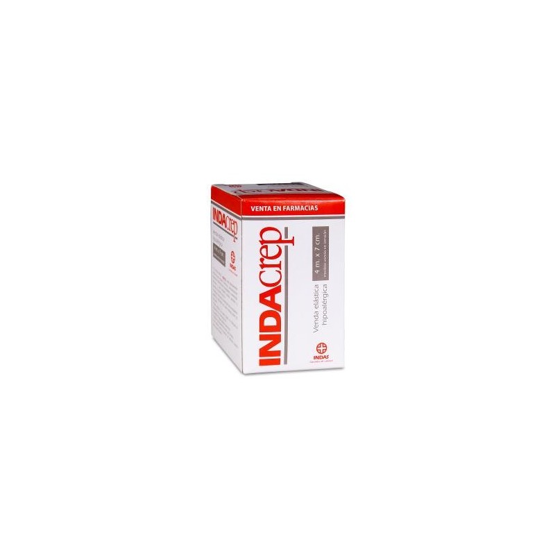 Venda Elastica Indacrep 1 Unidad 4 m x 7 cm