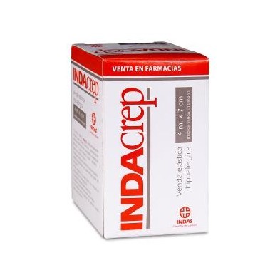 Venda Elastica Indacrep 1 Unidad 4 m x 7 cm