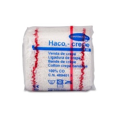Venda Elastica Crepe Haco-crepe r-85 1 Unidad 4 m x 5 cm
