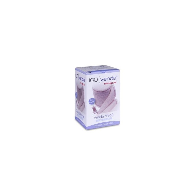 Venda Elastica Crepe Ico Venda 1 Unidad 4 m x 7 cm