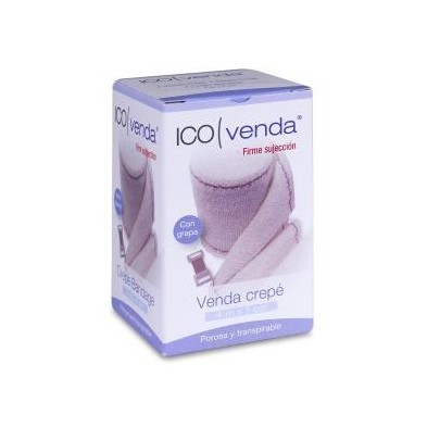Venda Elastica Crepe Ico Venda 1 Unidad 4 m x 7 cm