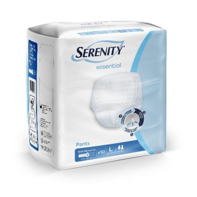 Absorbente Incontinencia Orina Noche Anatómico Serenity Pants 80 Unidades Talla Grande