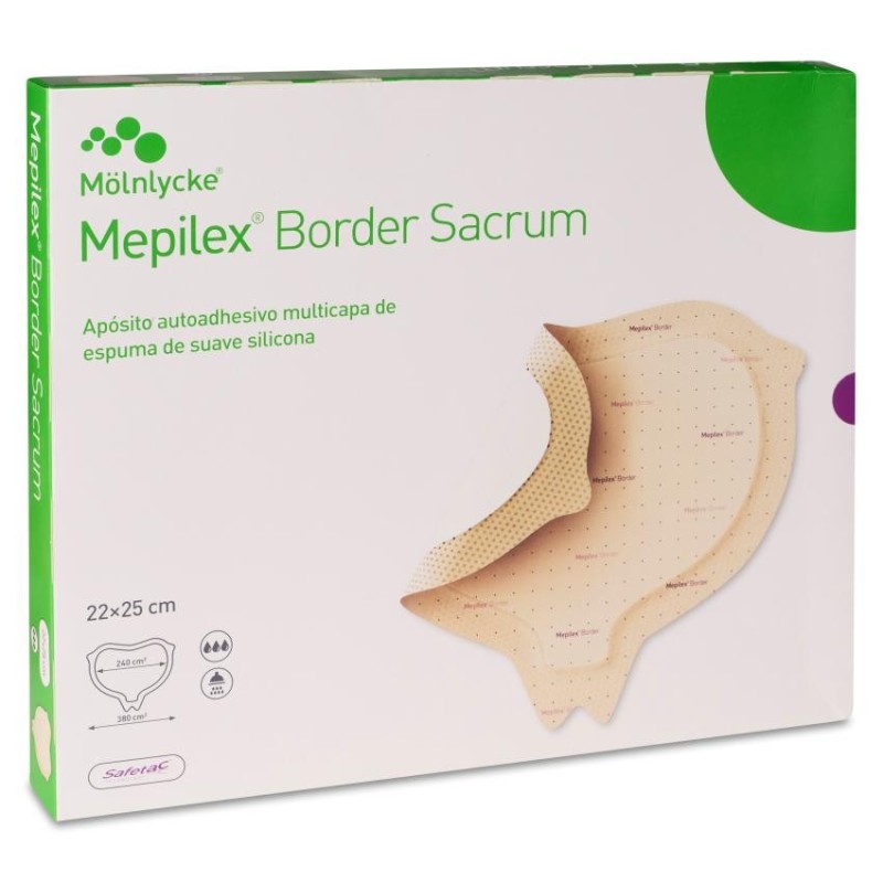 Apósito Estéril Mepilex Border Sacrum 3 Unidades 22 x 25 cm