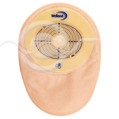 Bolsas de Colostomía de Resina Sintética con Microporo y Filtro Aurum Plus Colo 30 Unidades Negras Recortables 38 mm