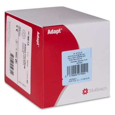 Apósitos para Bolsa Ostomia de Resina Sintética Adapt Anillo Ceraring Plano Slim 10 Unidades 48 mm
