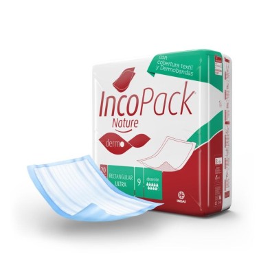 Absorbente Incontinencia Orina Super-noche Rectangular Incopack Nature Ultra 80 Unidades