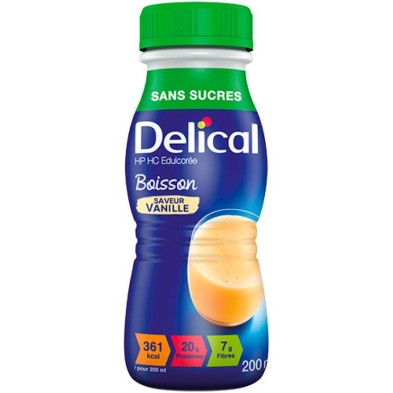 Delical Hp Hc Edulcoree 24 Botellas 200 ml Sabor Vainilla