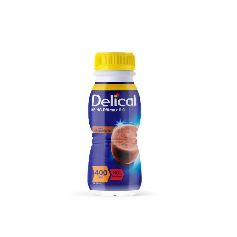 Delical Hp Hc Effimax 2.0 - 24 Botellas 200 ml Sabor Chocolate