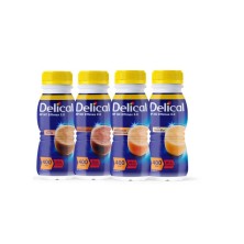Delical Hp Hc Effimax 2.0 - 24 Botellas 200 ml Multisabor (12 Vainilla / 4 Chocolate / 4 Café / 4 Melocotón y Albaricoque)