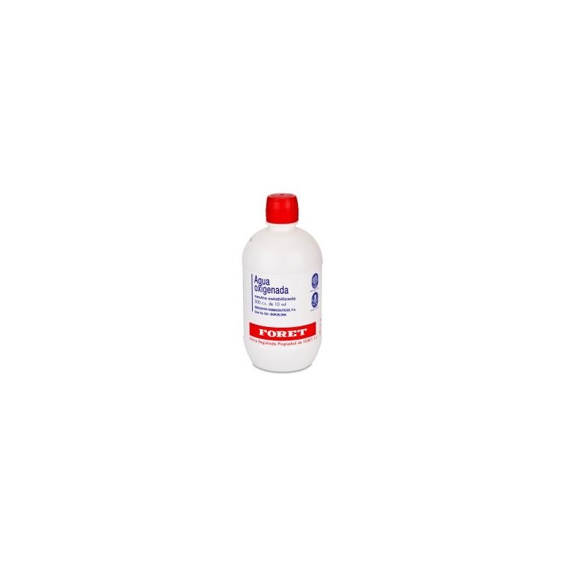 Agua Oxigenada Foret 30 mg/ml Solución Cutánea y Concentrado para Solución Bucal 1 Frasco 500 ml