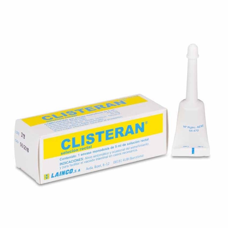 Clisteran 450 mg/ml + 45 mg/ml Solución Rectal 1 Enema 5 ml