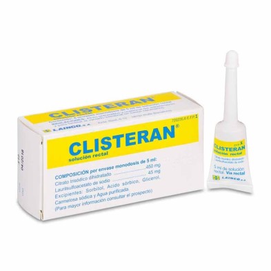 Clisteran 450 mg/ml + 45 mg/ml Solución Rectal 4 Enemas 5 ml