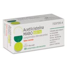 Acetilcisteina Mabo 600 mg 10 Comprimidos Efervescentes (sabor Naranja)