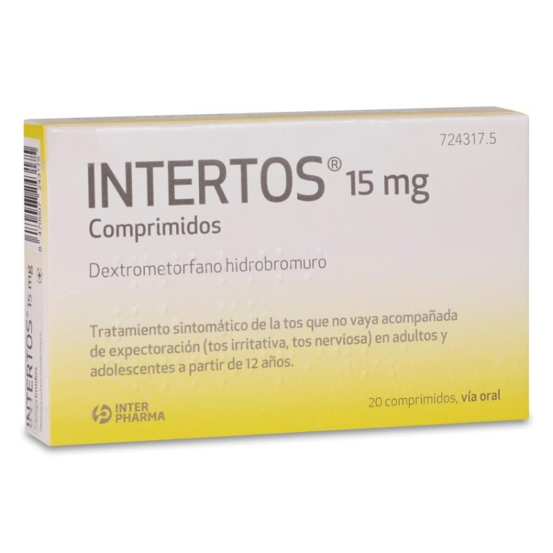 Intertos 15 mg 20 Comprimidos