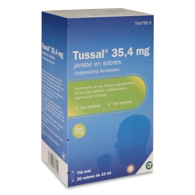 Tussal 35,4 mg/ml 20 Sobres de Jarabe 10 ml