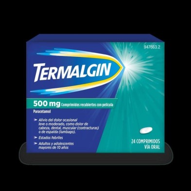 TERMALGIN 500 MG 24 COMPRIMIDOS RECUBIERTOS