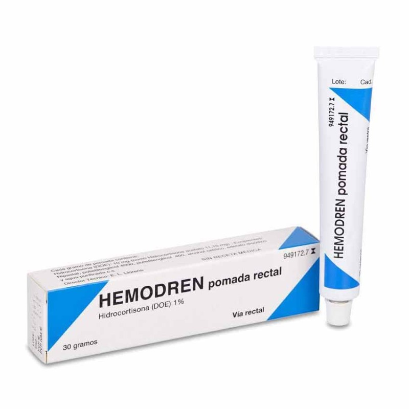 Hemodren 10 mg/g Pomada Rectal 1 Tubo 30 g