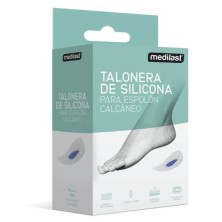 Talonera de Silicona Medilast 2 Unidades Talla m Color Blanco