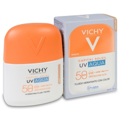 Capital Soleil Uv Aqua Fluido Hidratante SPF 50 1 Envase 50 ml Color Tono Medio