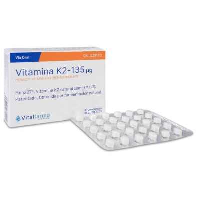 Vitamina K2 135 Microgramos 30 Comprimidos