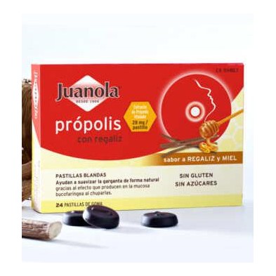 JUANOLA PASTILLAS BLANDAS PROPOLIS 48 GR SABOR REGALIZ