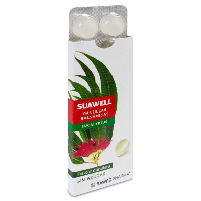 Sawes Caramelos Blister sin Azúcar 1 Envase 22 g Sabor Eucalipto