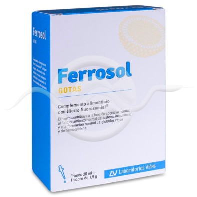 Ferrosol Gotas y Sobre 1 Frasco 30 ml + 1 Sobre 1,9 g