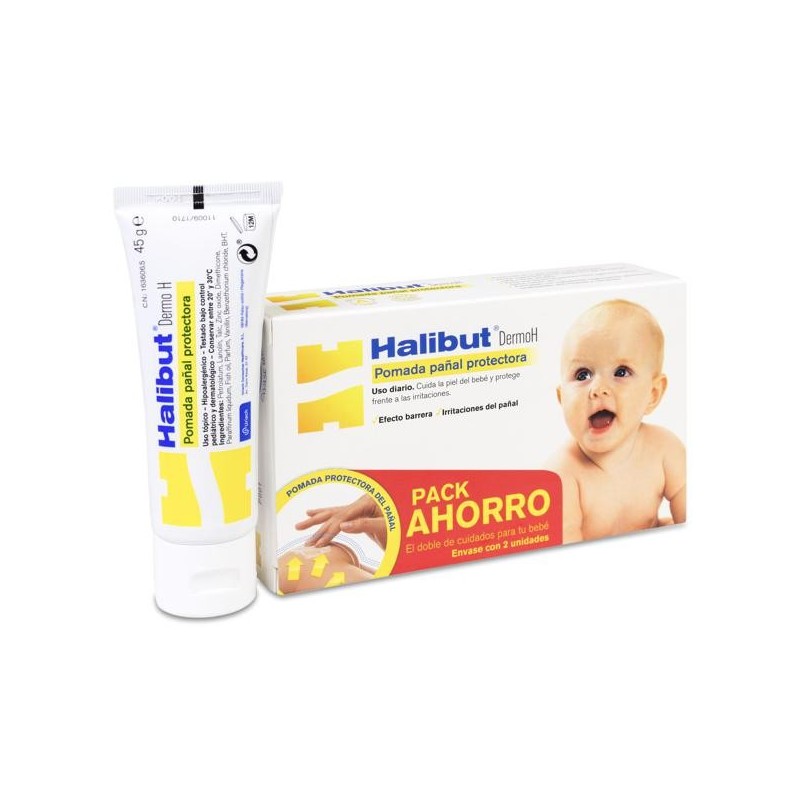 Halibut Pomada Protectora Infantil 2 Envases 45 g